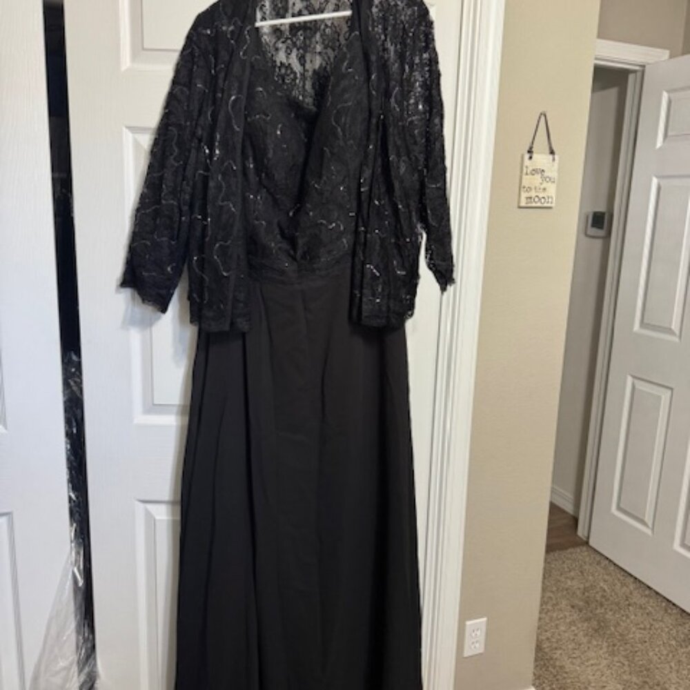 Plus Size Mother of the Bride Black Dress
